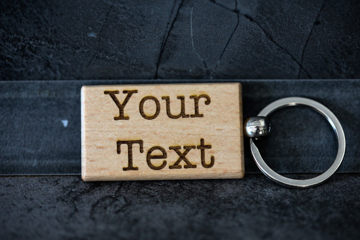 Schlüsselanhänger- Holz