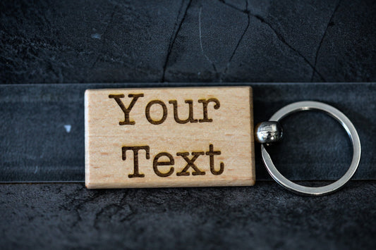 Schlüsselanhänger- Holz